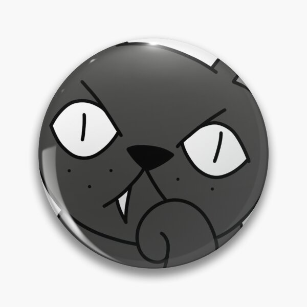 Item preview, mean cat bored designed and sold by motherbrainart.