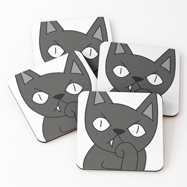 Item preview, mean cat bored designed and sold by motherbrainart.