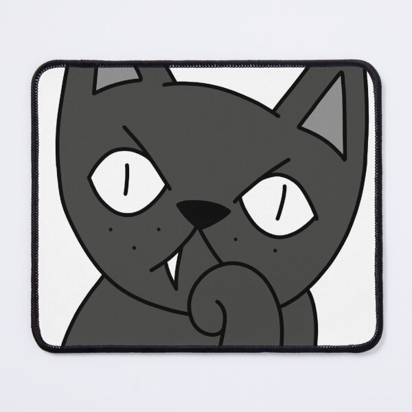 Item preview, mean cat bored designed and sold by motherbrainart.