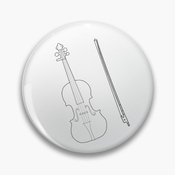 Item preview, Violin and Bow Outline designed and sold by thatmusiclife.
