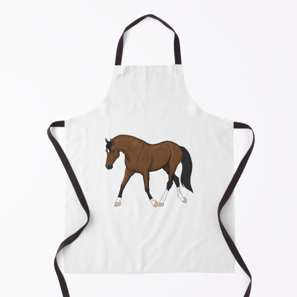 Item preview, Trotting Bay Horse With Four White Socks designed and sold by MiamiArchivesCo.
