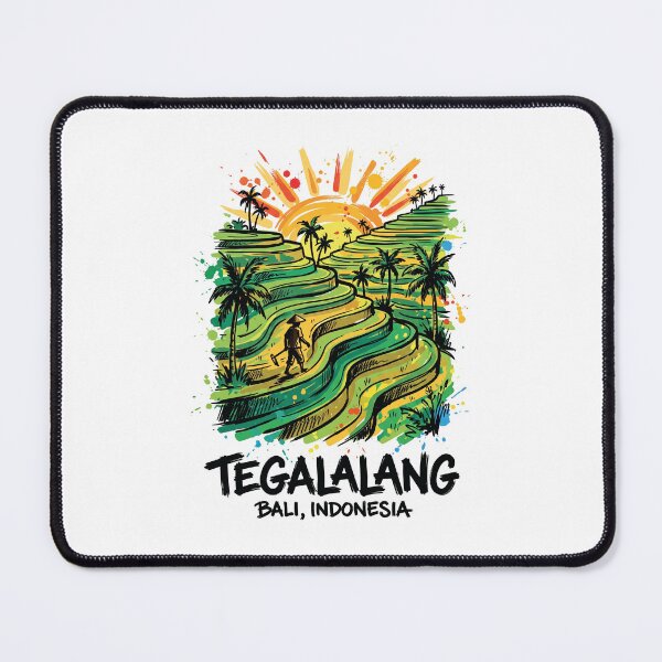 Item preview, Tegalalang Rice Terraces Bali Indonesia Art designed and sold by Merch by Das Design Studio.