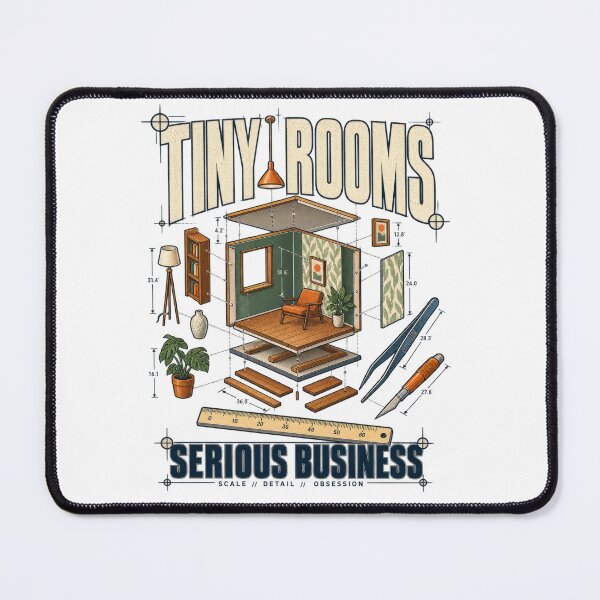 Item preview, Tiny Rooms Serious Business Miniature Interior Design designed and sold by Trendy-Artistry.