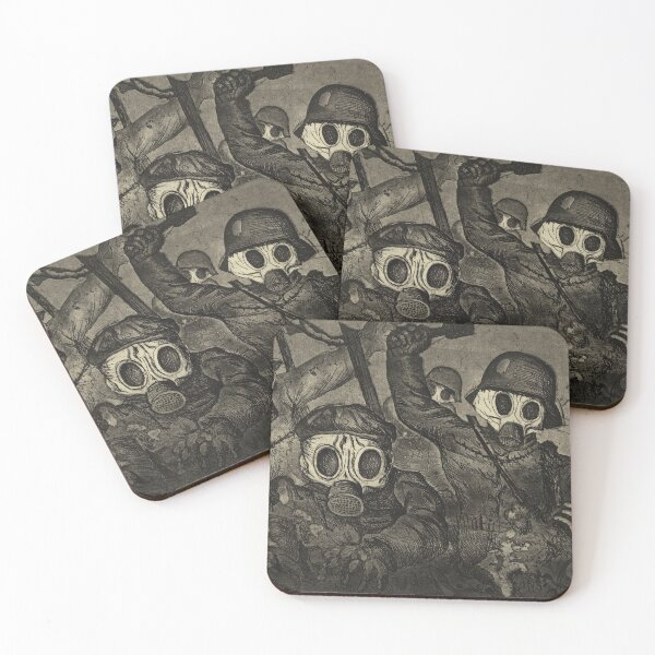 Item preview, Otto Dix Stormtroops Advancing Under Gas – 1924 WWI War Art designed and sold by EmeraldeaArt.