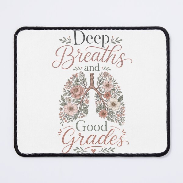 Item preview, Deep Breaths and Good Grades – Flower Lung designed and sold by BoosterShop.