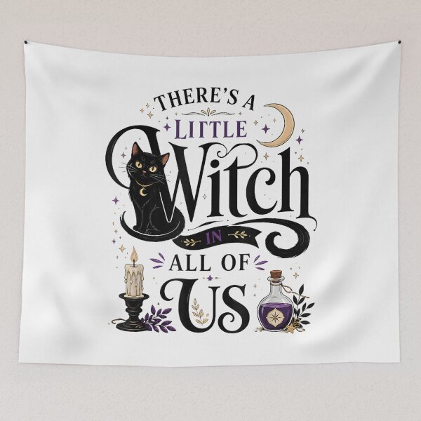 Item preview, There's A Little Witch in All of Us Halloween Spooky Season designed and sold by DienesAngele.