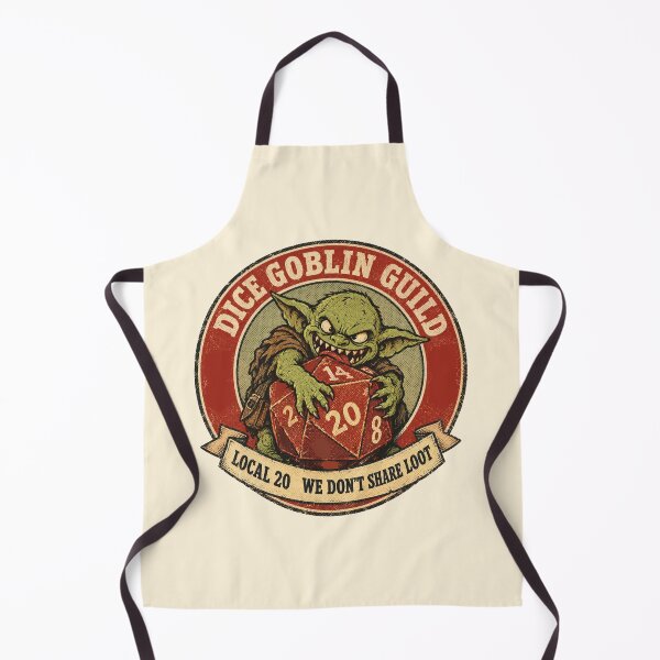 Item preview, Dice Goblin Guild Local 20 Tabletop RPG Vintage Emblem designed and sold by Yellowriversss.