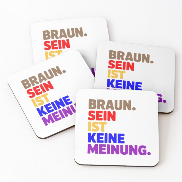 Item preview, Braun ist keine Meinung - Linke Antifa Sticker designed and sold by LoFizzy.