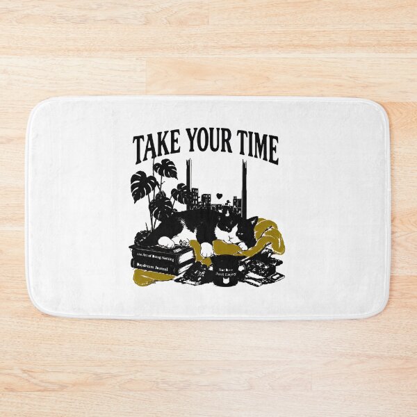 Item preview, Take Your Time Sleeping Cat Books Cityscape Art designed and sold by Dmo3HarkoArt.