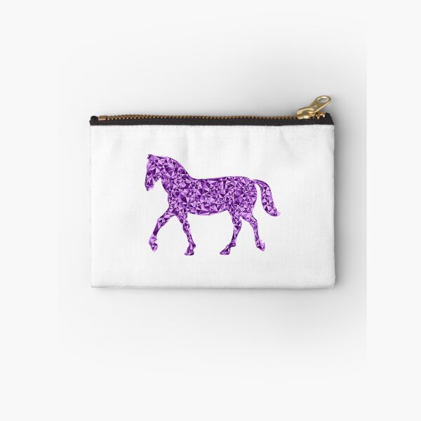 Item preview, Trotting Horse Purple Triangular Mosaic Silhouette Design designed and sold by MiamiArchivesCo.