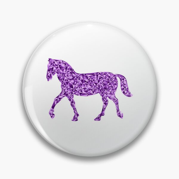 Item preview, Trotting Horse Purple Triangular Mosaic Silhouette Design designed and sold by MiamiArchivesCo.