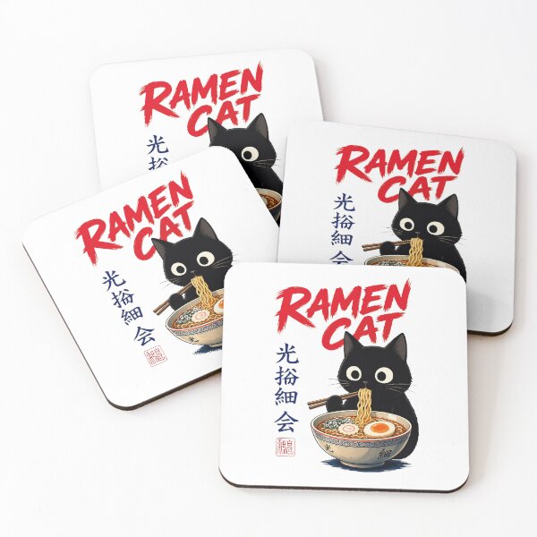 Item preview, Ramen Cat Japanese Noodle Bowl designed and sold by MogTerrance.