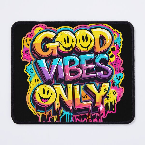 Item preview, Good Vibes Only – Neon Acid Rave Graffiti designed and sold by RH Design Lab.