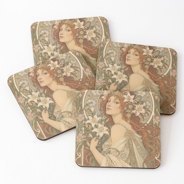Item preview, Alphonse Mucha Spring 1896 designed and sold by maniacfitness.