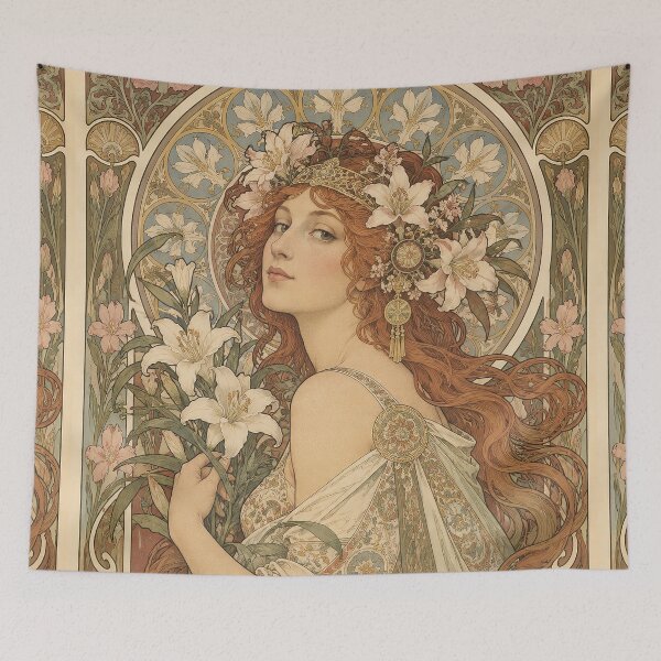 Item preview, Alphonse Mucha Spring 1896 designed and sold by maniacfitness.