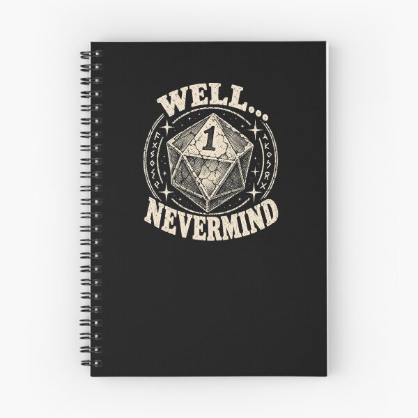 Item preview, Well Nevermind D20 Natural One Critical Fail Dark Tabletop RPG designed and sold by Yellowriversss.