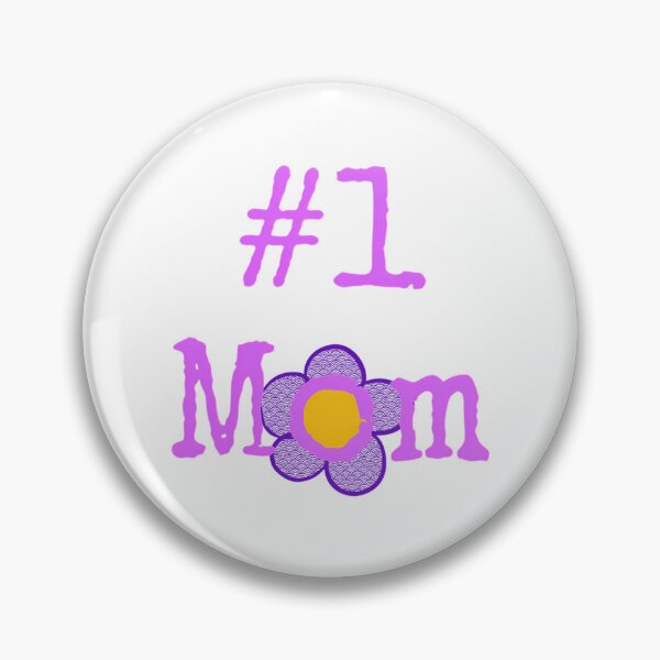 Item preview, Number One Mom (Purple Flower) designed and sold by GuessNexted.