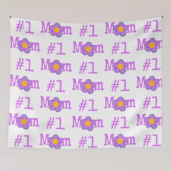 Item preview, Number One Mom (Purple Flower) designed and sold by GuessNexted.