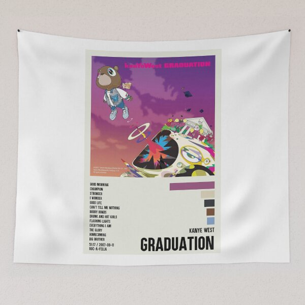 Item preview, Minimalist Kanye West Album Graduation Poster designed and sold by perrbrop.