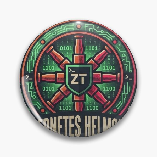 Item preview, Kubernetes Helmsman YAML Navigator K8s DevOps Cloud Architect Badge designed and sold by TechNexusPrints.