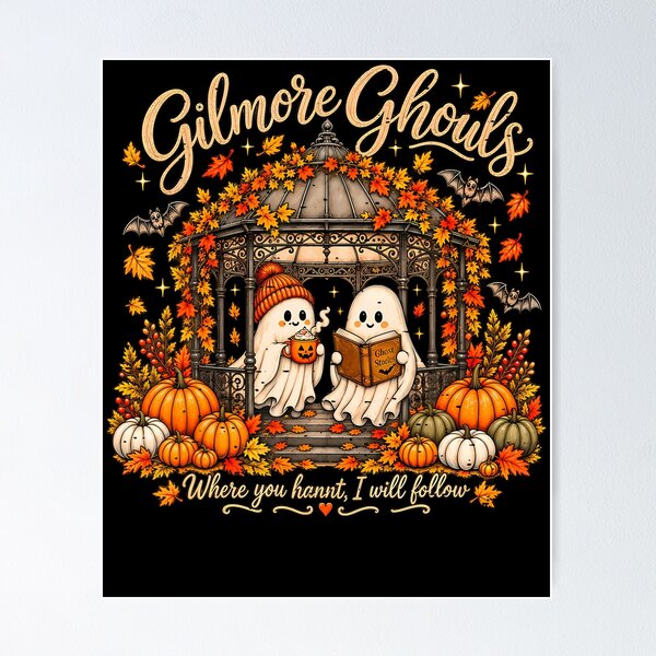 Item preview, Gilmore Ghouls Where You Haunt I Will Follow Fall Halloween designed and sold by Trippy-Toad.