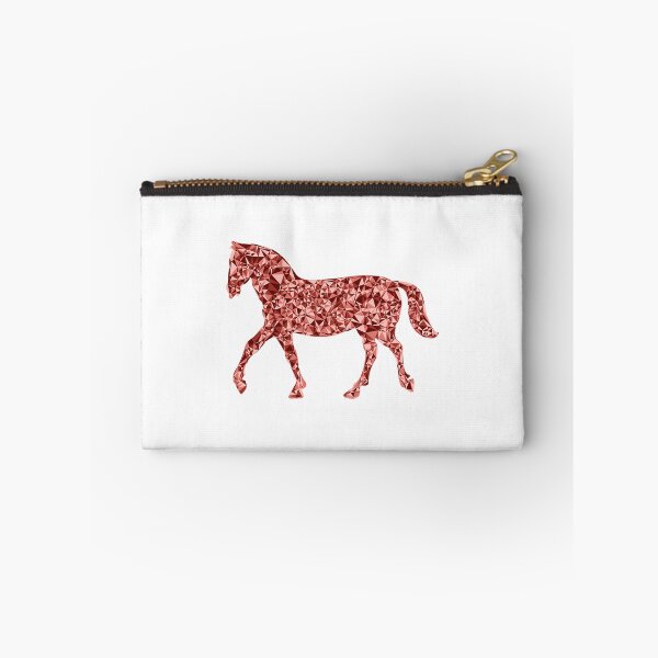 Item preview, Trotting Horse Red Triangular Mosaic Silhouette Design designed and sold by MiamiArchivesCo.