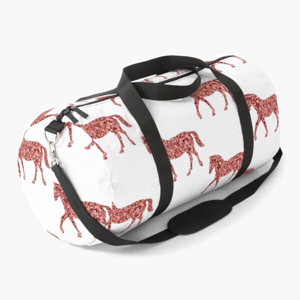 Item preview, Trotting Horse Red Triangular Mosaic Silhouette Design designed and sold by MiamiArchivesCo.