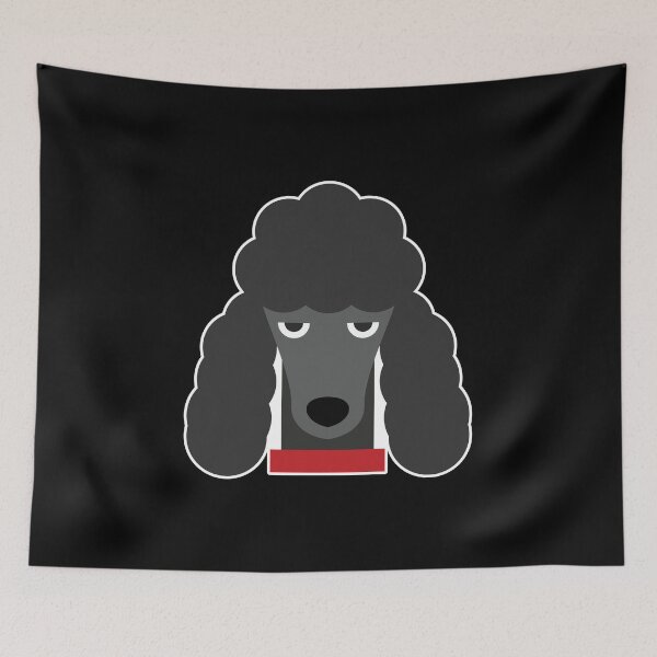 Item preview, Poodle Face Minimalist Flat Design designed and sold by AhmedZouita.
