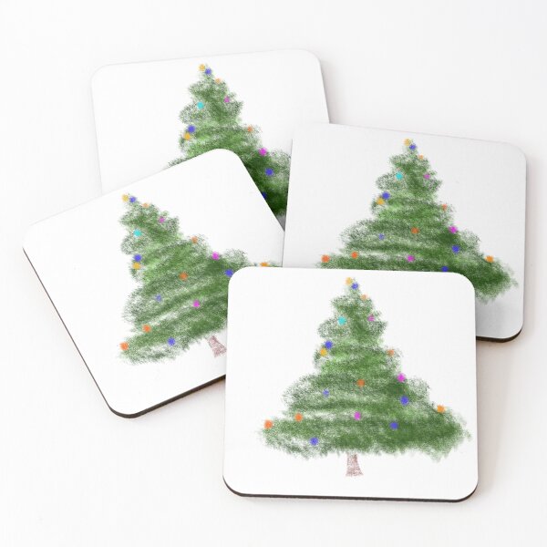 Item preview, Colorful Hand Drawn Christmas Tree – Festive Holiday Decoration designed and sold by การออกแบบคิงซาคาอิ.