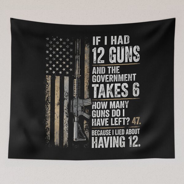 Item preview, If I Had 12 Guns And The Government Math Second Amendment designed and sold by Krwasatoune.