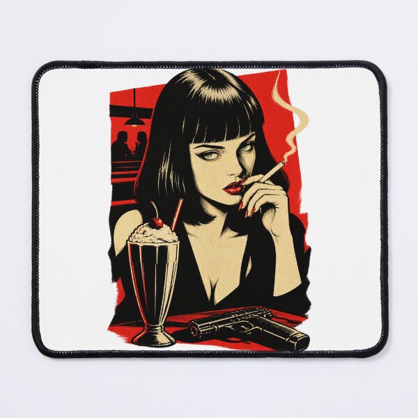 Item preview, Mia Wallace Inspired Retro Pop Culture Artwork From Classic Crime Movie | ⭐⭐⭐⭐⭐ designed and sold by eva974.
