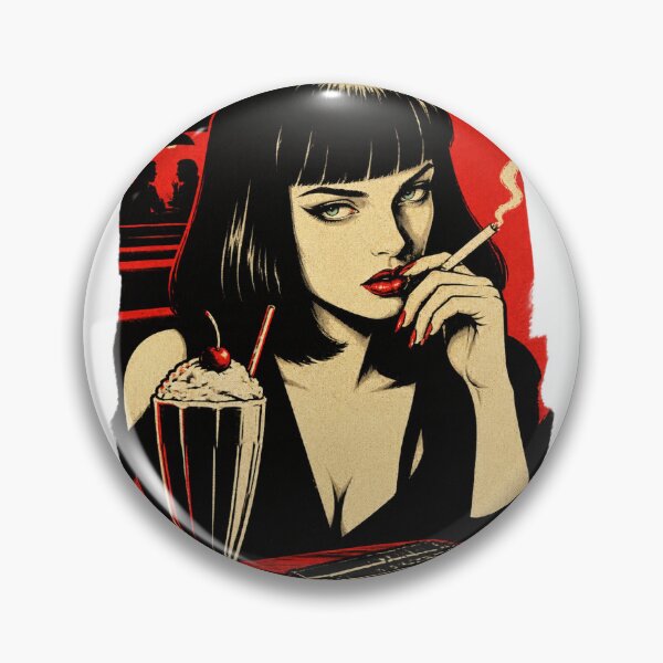 Item preview, Mia Wallace Inspired Retro Pop Culture Artwork From Classic Crime Movie | ⭐⭐⭐⭐⭐ designed and sold by eva974.
