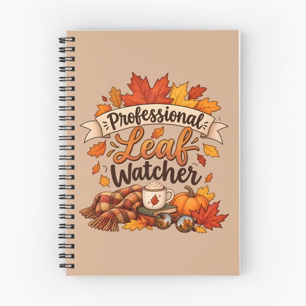 Item preview, Professional Leaf Watcher – Cozy Autumn Vibes designed and sold by blankTeeShirt.
