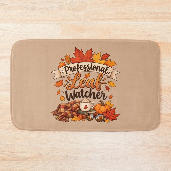 Item preview, Professional Leaf Watcher – Cozy Autumn Vibes designed and sold by blankTeeShirt.