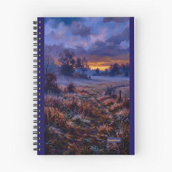 Item preview, Winter Twilight Countryside Landscape Print by PanaluPrint designed and sold by PanaluPrint .