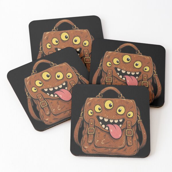 Item preview, Living Backpack Monster Creepy Cute Leather Bag Retro designed and sold by Yellowriversss.