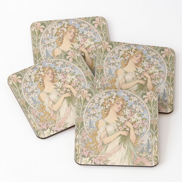 Item preview, Alphonse Mucha Spring 1897 designed and sold by maniacfitness.