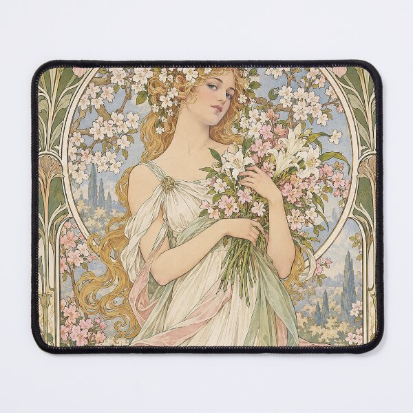 Item preview, Alphonse Mucha Spring 1897 designed and sold by maniacfitness.
