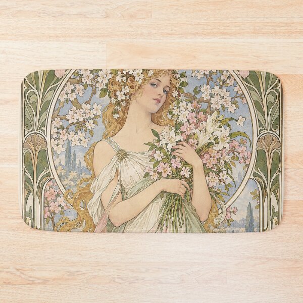 Item preview, Alphonse Mucha Spring 1897 designed and sold by maniacfitness.