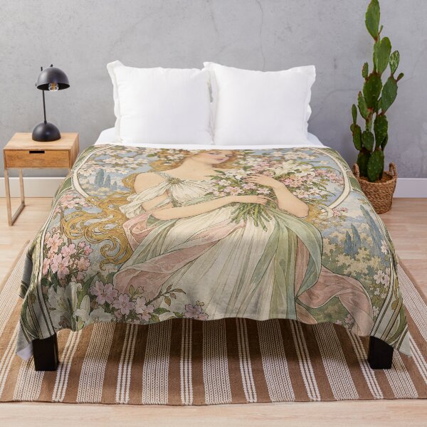 Item preview, Alphonse Mucha Spring 1897 designed and sold by maniacfitness.