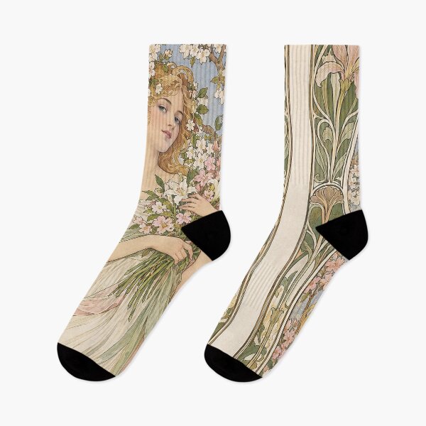 Item preview, Alphonse Mucha Spring 1897 designed and sold by maniacfitness.