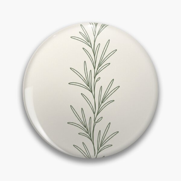 Item preview, Single Rosemary Stem Line Art | Minimalist Sage Green Botanical Print (line art) designed and sold by Zaramodo.