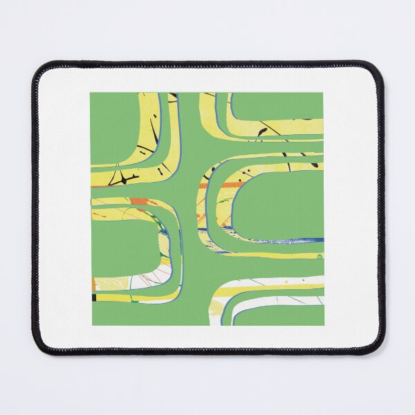 Item preview, Abstract map of nowhere in yellow and green! designed and sold by Roco47.
