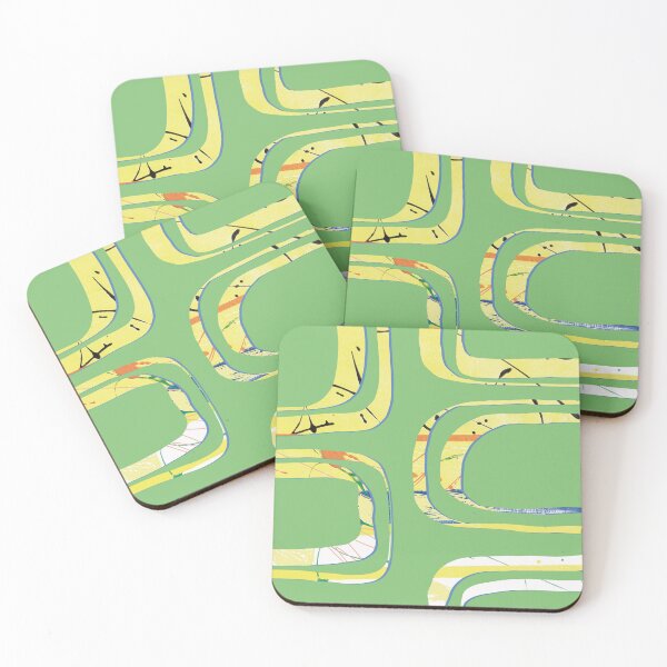 Item preview, Abstract map of nowhere in yellow and green! designed and sold by Roco47.