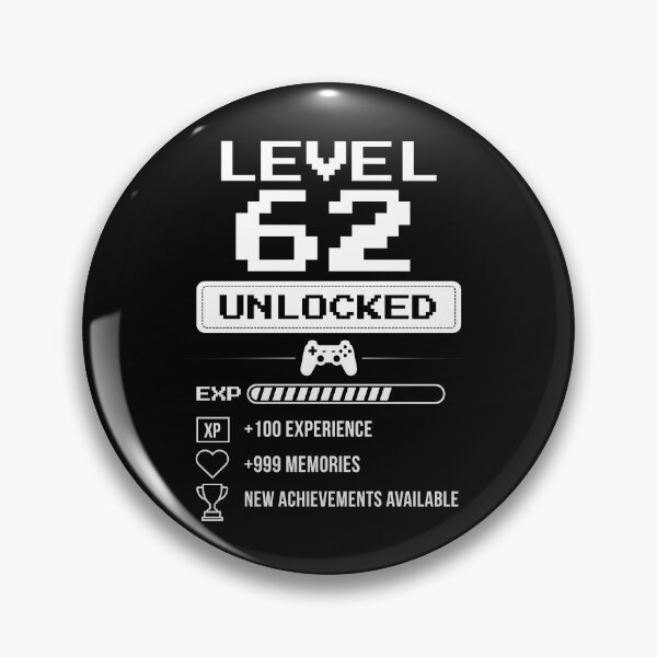 Item preview, Level 62 Unlocked birthday gift designed and sold by NumbersFort.