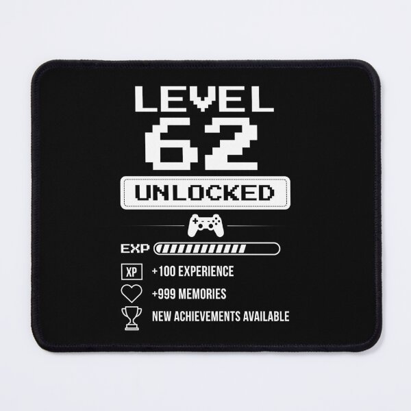 Item preview, Level 62 Unlocked birthday gift designed and sold by NumbersFort.
