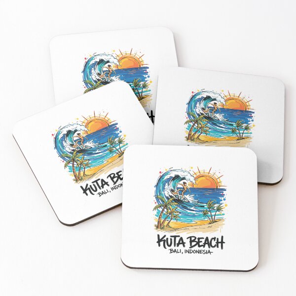 Item preview, Kuta Beach Surfing Bali Indonesia Art designed and sold by Merch by Das Design Studio.