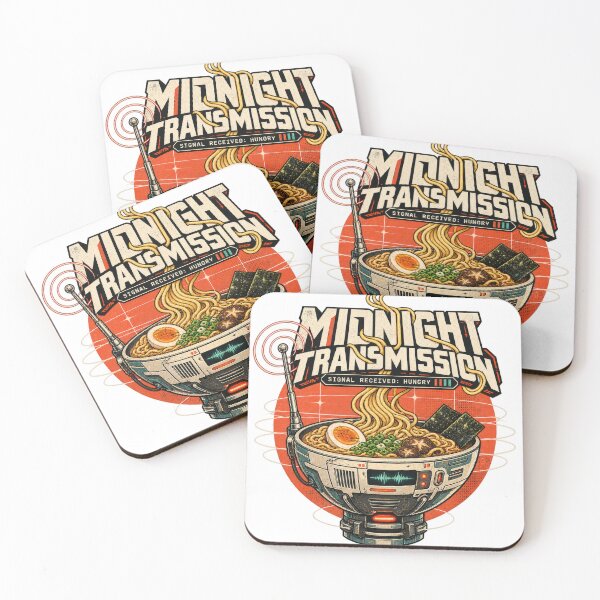 Item preview, Midnight Transmission Ramen Signal Hungry Retro Sci-Fi designed and sold by Trendy-Artistry.