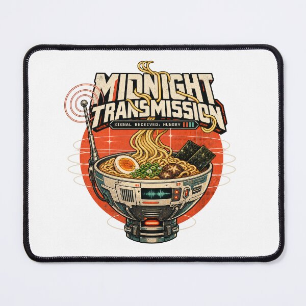 Item preview, Midnight Transmission Ramen Signal Hungry Retro Sci-Fi designed and sold by Trendy-Artistry.
