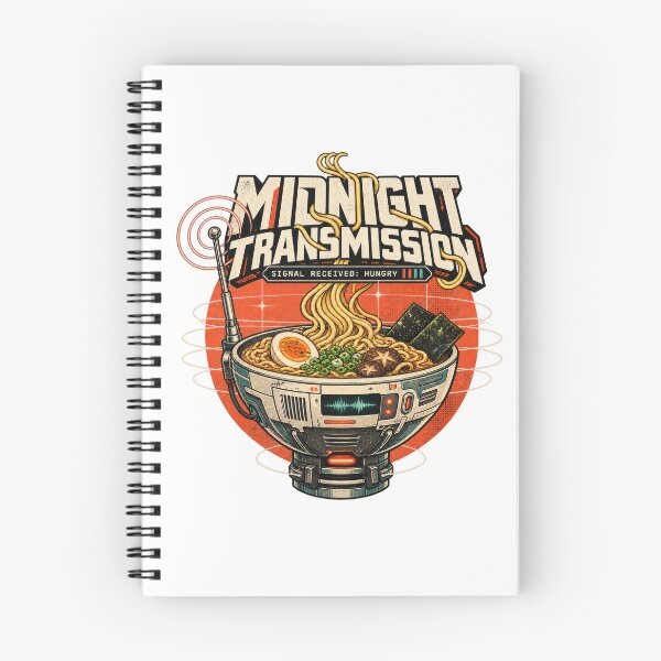 Item preview, Midnight Transmission Ramen Signal Hungry Retro Sci-Fi designed and sold by Trendy-Artistry.